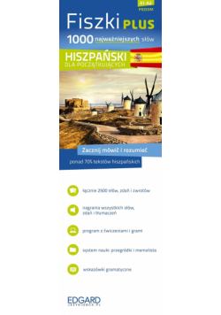 Edgard - Fiszki PLUS 1000 najważniejszych słów Hiszpański dla początkujących
