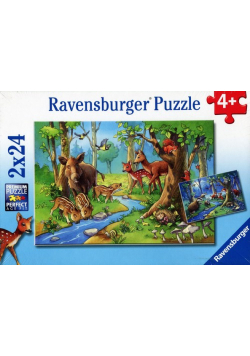 Puzzle Mieszkańcy lasu 2x24
