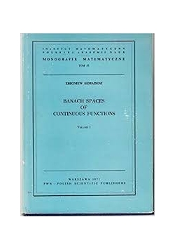 Banach spaces of continuous functions, volume I