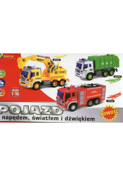 Auto śmieciarka pojazd z napędem i dźwiękiem