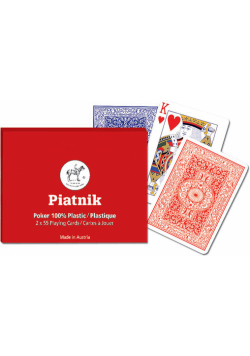 Karty do gry Piatnik 2 talie, Poker plastic