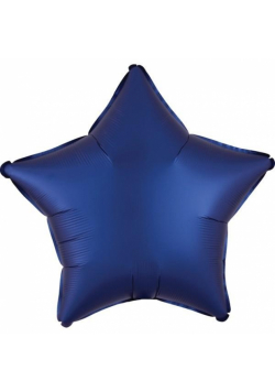 Balon foliowy Lustre Navy niebieski gwiazda 48cm