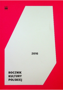 2016 Rocznik kultury Polskiej