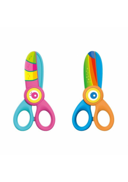 Nożyczki szkolne Kiddy-cut plastikowe MIX