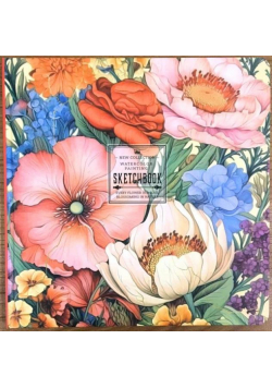 Szkicownik 200x200 24K gładki Kwiaty FRESH