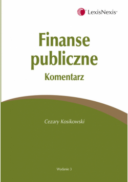 Finanse publiczne. Komentarz