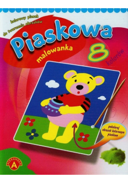 Piaskowe malowanki mini misiu