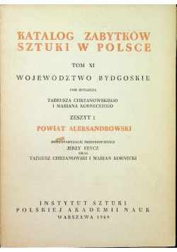 Katalog zabytków sztuki w Polsce tom XI zeszyt 1