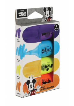 Zakreślacz Disney fashion Mickey Mouse mini 4 kolory