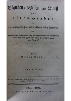 Glauben, Wissen und Kunst , 1822 r.