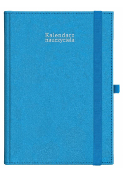 Kalendarz naucz. 2024/2025 A5 tyg. gumka niebieski