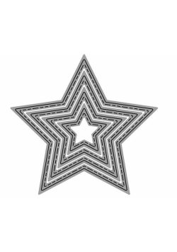 Zestaw wykrojników - Gwiazdy 12cm x 12cm 4szt