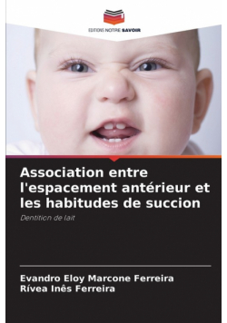 Association entre l'espacement antérieur et les habitudes de succion