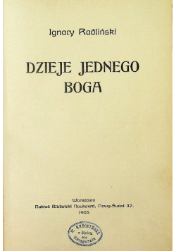 Dzieje jednego Boga, 1905 r.