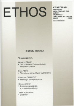 Ethos 75 O nowej edukacji