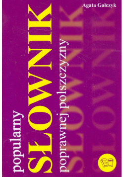 Słownik poprawnej polszczyzny Popularny