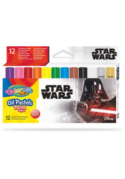 Pastele olejne trójkątne Colorino Kids Star Wars 12 kolorów