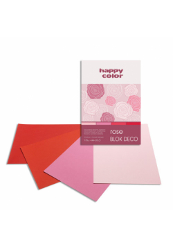 Blok Deco Rose A4 20 arkuszy 4 kolory