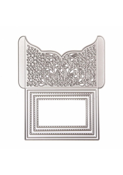Wykrojnik - Składane zaproszenie 12,1cm x 14,4cm