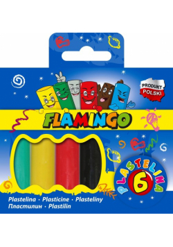 Plastelina Flamiongo 6 kolroów