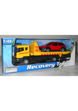 Auto Teama 1:48 Laweta pomoc drogowa Skania żółta