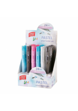 Pióro Pastel display 24 sztuki mix