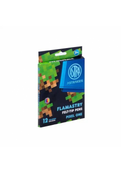 Flamastry okrągłe Pixel One 12 kolorów ASTRA