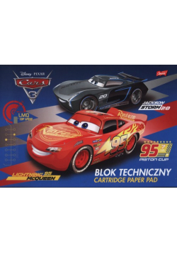 Blok techniczny A4 Auta 10 kartek 10 sztuk