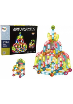 Klocki magnetyczne świecące 102el
