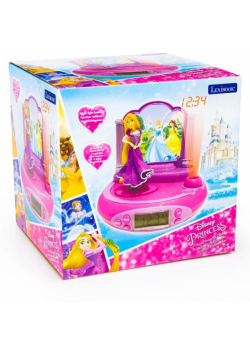 Budzik z projektorem 3D Księżniczka Roszpunka Disney Lexibook RP515DP
