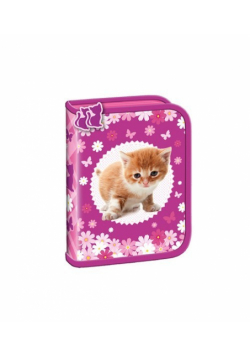 Piórnik dwuklapkowy Cat