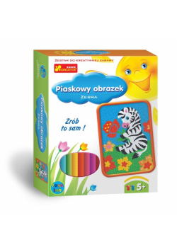 Zrób to sam Piaskowy obrazek Zebra