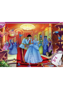 Puzzle dwustronne maxi 2w1 Kopciuszek 108