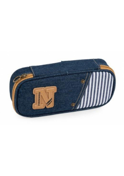 Piórnik etui Denim granatowy