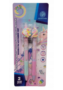 Długopis automatyczny wymazywalny z gumowym uchwytem Astrapen Unicorn 2 szt.