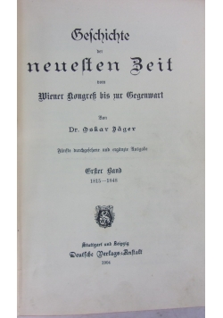 Geschichte ber neulten Beit, 1904r.