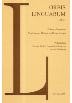 Orbis Linguarum vol.33