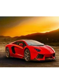 Diamentowa mozaika auto czerwone sportowe  NO-1008143