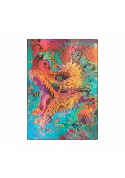 Kalendarz Paperblanks 2025 Humming Dragon Midi tygodniowy HOR Flexi