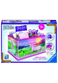 Puzzle 3D Kuferek na skarby Jednorożec 216