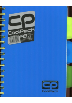 Brulion A5 CoolPack 200 kartek niebieski neon