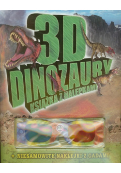 3D dinozaury Książka z nalepkami