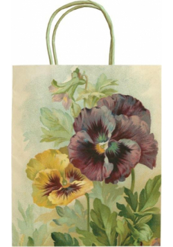 Torebka ozdobna A5 STBAG141 Bratki
