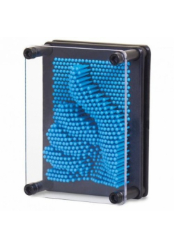 Mały Plastikowy Pin Art niebieski