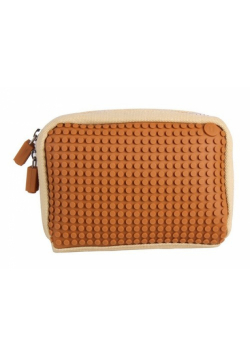 Kosmetyczka Pixelbags beżowo-brążowa