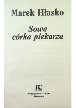 Sowa córka piekarza