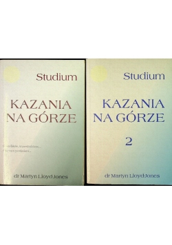Studium  Kazania na górze Tom 1 i 2