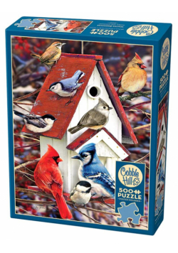Puzzle 500 Zimowy domek dla ptaków G3