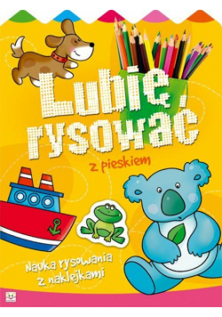 Lubię rysować z pieskiem Nauka rysowania z naklejkami