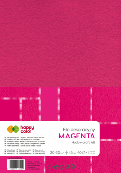 Filc dekoracyjny 20x30 cm 1,5 mm 5 ark. Magenta Happy Color